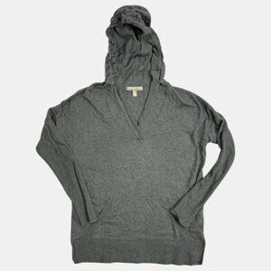 BANANA REPUBLİC Grey ribbed knit hoodie top #hoodie